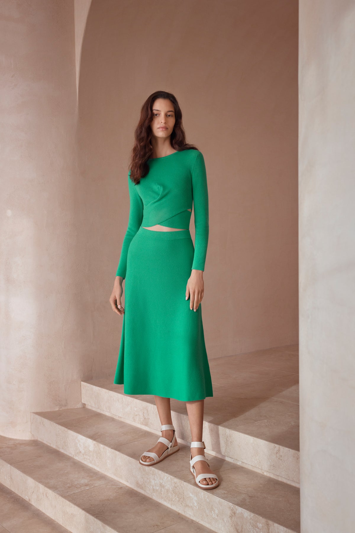 Knit Flared Skirt