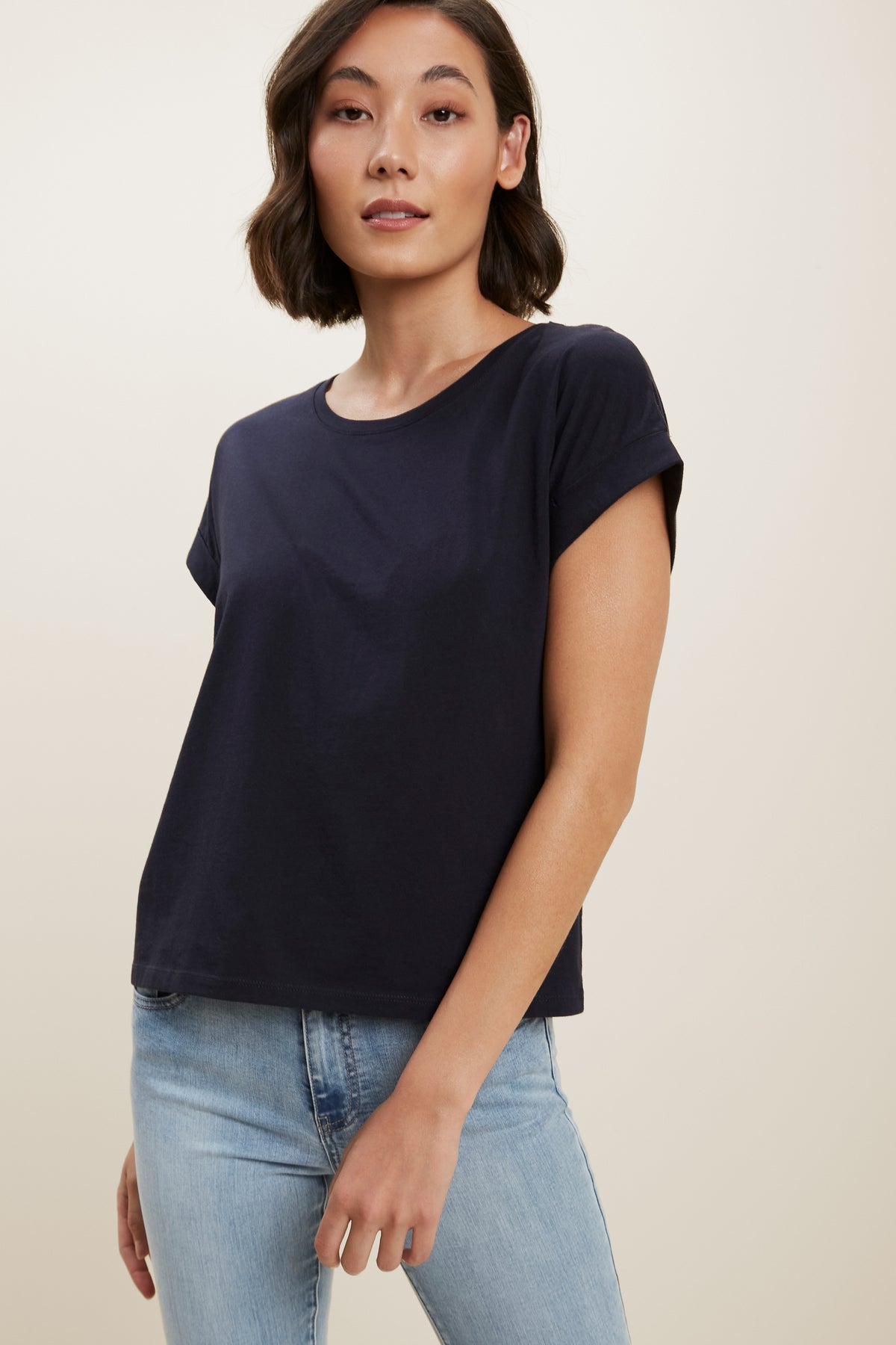 Core Rolled Cuff Tee