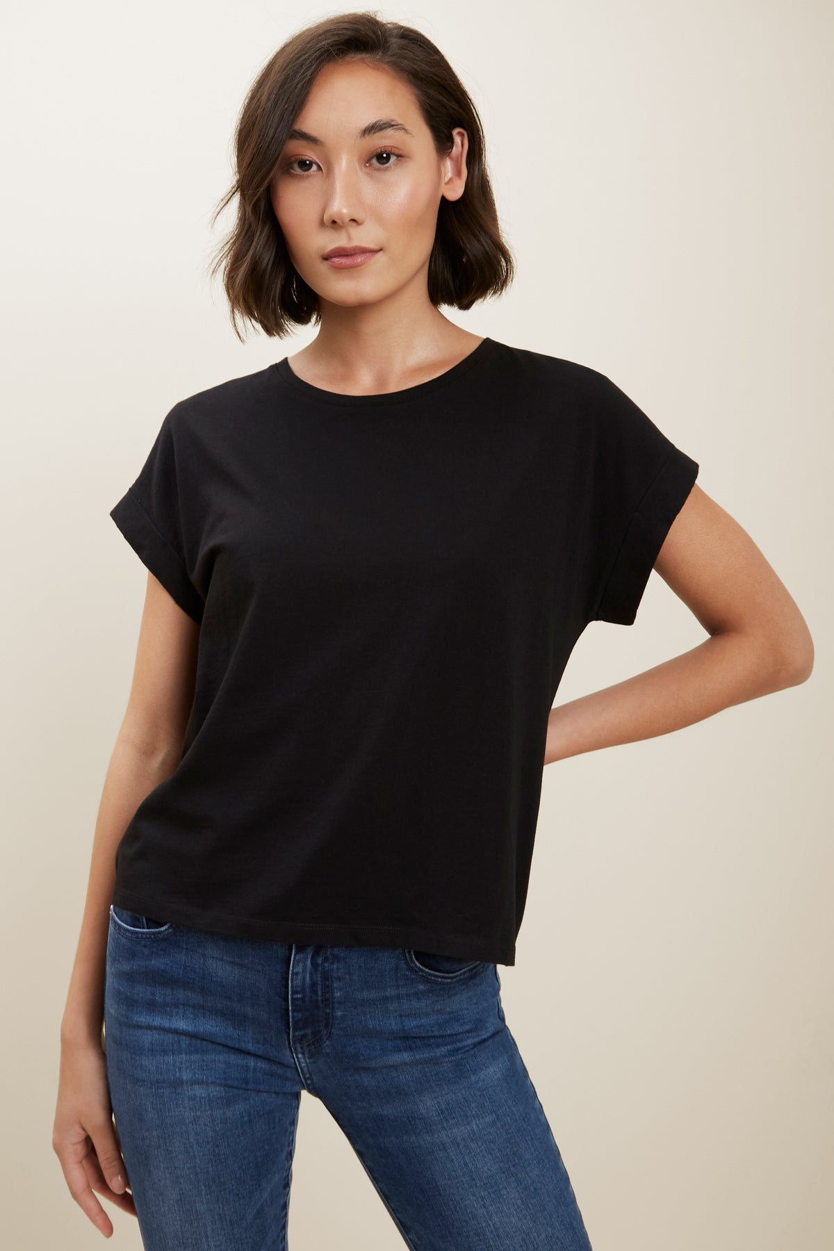 Core Rolled Cuff Tee