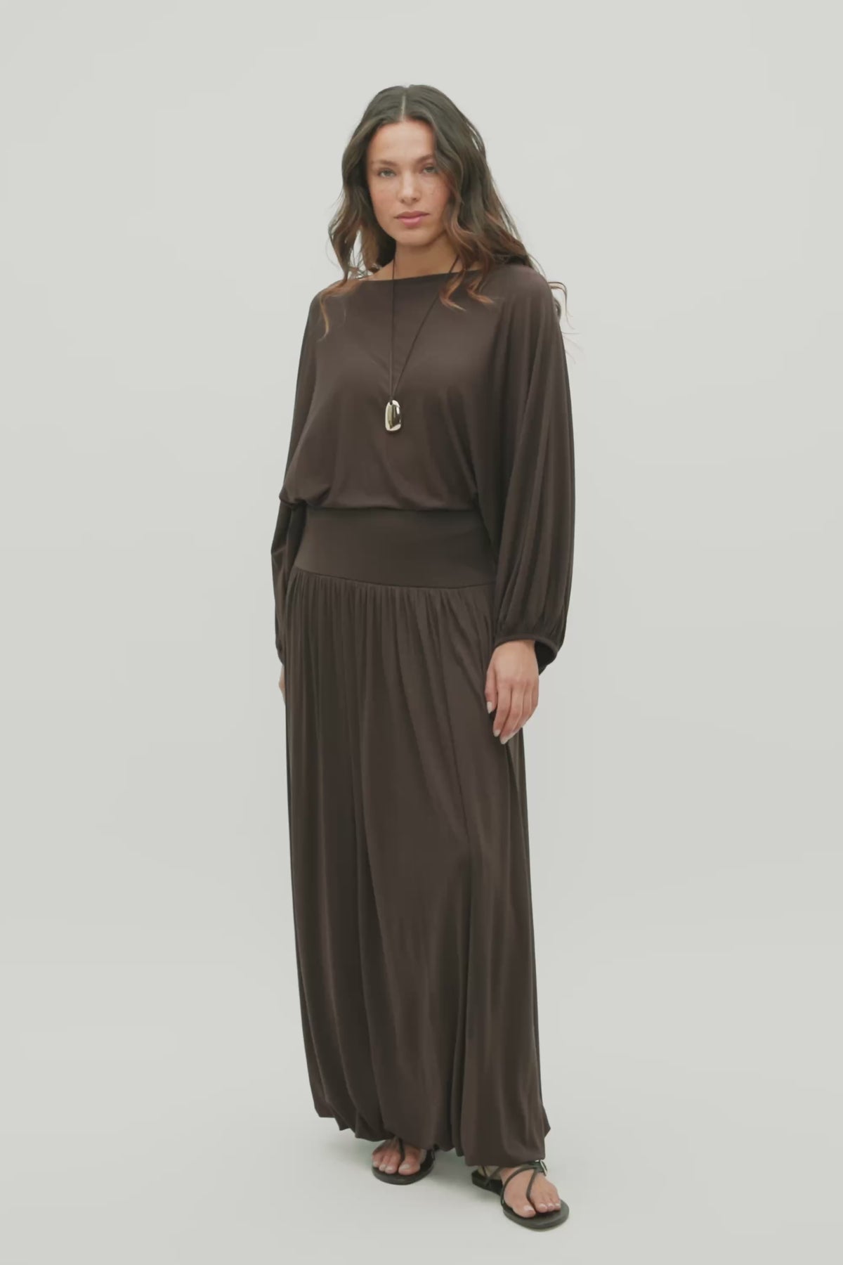Fine Knit Bubble Sleeve Top