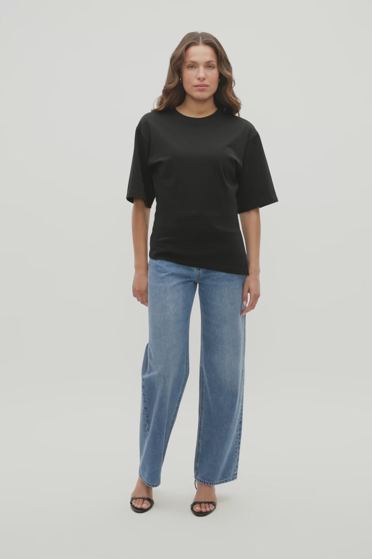 Waisted Asymmetrical Hem Tee